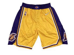 Los Angeles Lakers Shorts Gialli