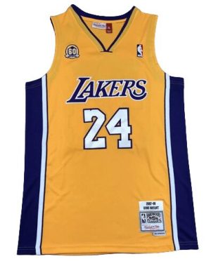 Los Angeles Lakers Canotta Gialla 24 BRYANT