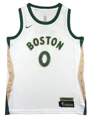 Boston Celtics Canotta Bianca City Edition 0 TATUM