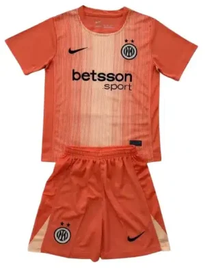 Inter Completino Kit Portiere 25/26 Adulto/Bambino arancione
