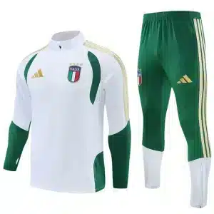 Italia Tuta Allenamento Bambino Bianco Verde