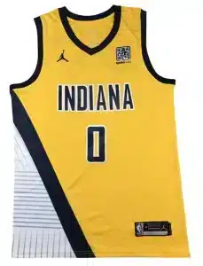 Indiana Pacers Canotta Gialla 0 HALIBURTON