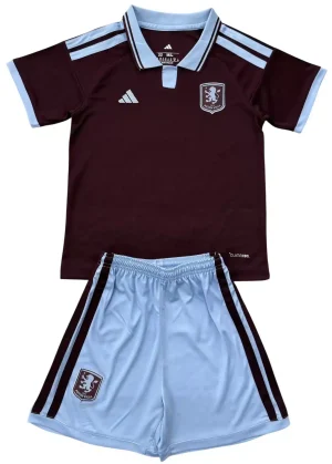 Aston Villa Completino Kit Home 226/27 Adulto/Bambino senza sponsor