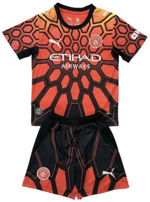 Manchester City Completino Kit Portiere 26/27 Adulto/Bambino Arancio